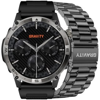 Smartwatch Gravity Czarny Pasek + Bransoleta GT46-1 Gravity