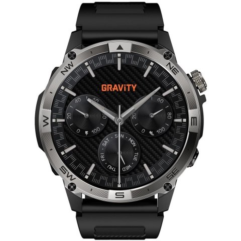 Smartwatch Gravity Czarny Pasek + Bransoleta GT46-1 Gravity
