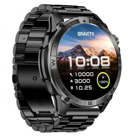 Smartwatch Gravity Czarny Pasek + Bransoleta GT46-1 Gravity