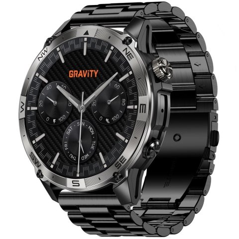 Smartwatch Gravity Czarny Pasek + Bransoleta GT46-2 Gravity
