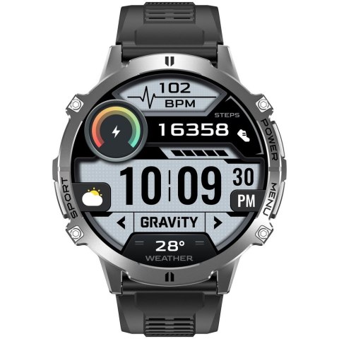 Smartwatch Gravity Grafitowy Pasek + Bransoleta GT42-3 Gravity