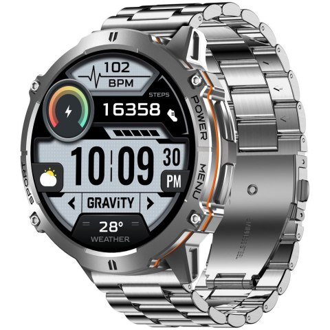 Smartwatch Gravity Grafitowy Pasek + Bransoleta GT42-4 Gravity
