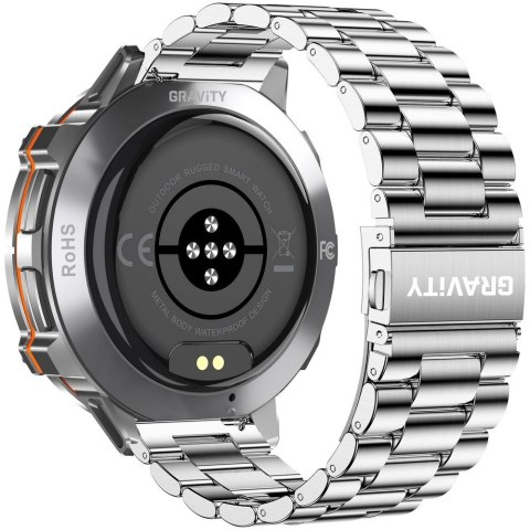 Smartwatch Gravity Grafitowy Pasek + Bransoleta GT42-4 Gravity