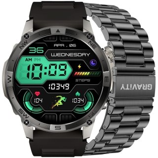 Smartwatch Gravity Grafitowy Pasek + Bransoleta GT46-3 Gravity