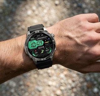 Smartwatch Gravity Grafitowy Pasek + Bransoleta GT46-3 Gravity