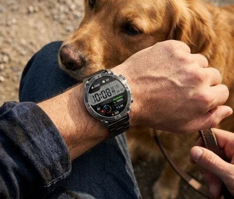 Smartwatch Gravity Grafitowy Pasek + Bransoleta GT46-3 Gravity