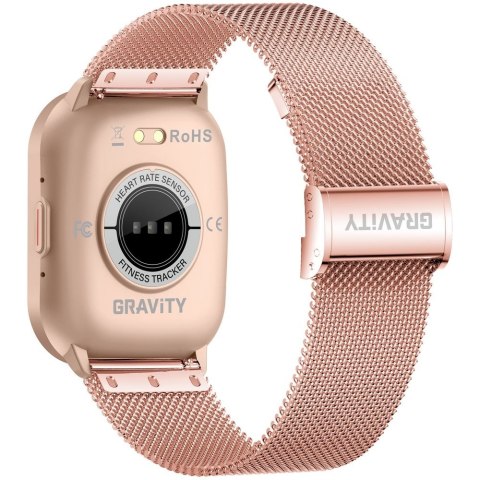 Smartwatch Gravity Różowy Pasek + Bransoleta GT43-1 Gravity