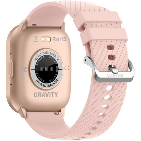Smartwatch Gravity Różowy Pasek + Bransoleta GT43-1 Gravity