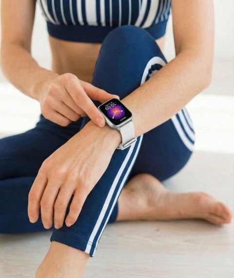 Smartwatch Gravity Srebrny Pasek + Bransoleta GT43-2 Gravity
