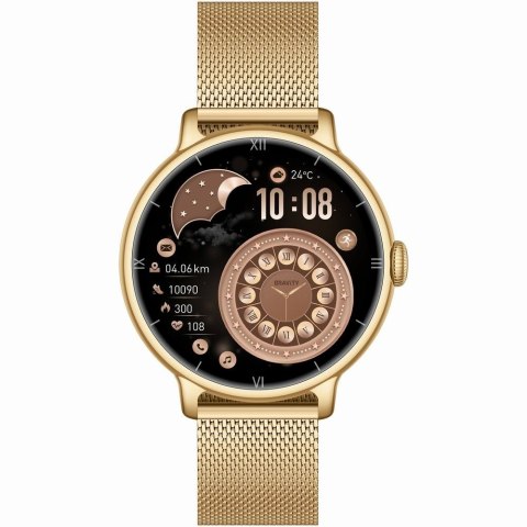 Smartwatch Gravity Złoty Bransoleta + Pasek GT33-2 Gravity