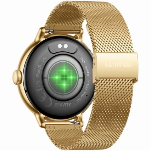 Smartwatch Gravity Złoty Bransoleta + Pasek GT33-2 Gravity