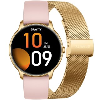 Smartwatch Gravity Złoty Pasek + Bransoleta GT31-1 Gravity