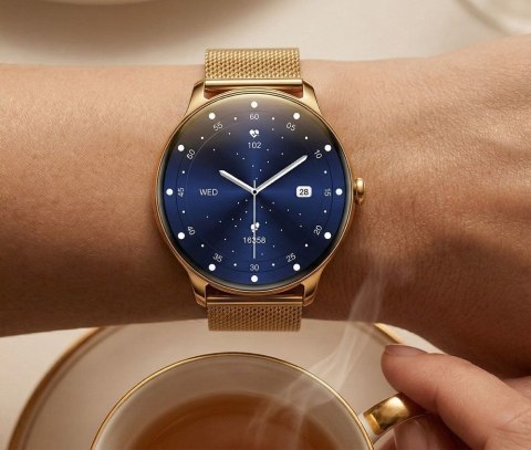 Smartwatch Gravity Złoty Pasek + Bransoleta GT31-1 Gravity