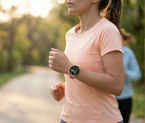 Smartwatch Gravity Złoty Pasek + Bransoleta GT31-1 Gravity