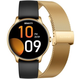 Smartwatch Gravity Złoty Pasek + Bransoleta GT31-2 Gravity