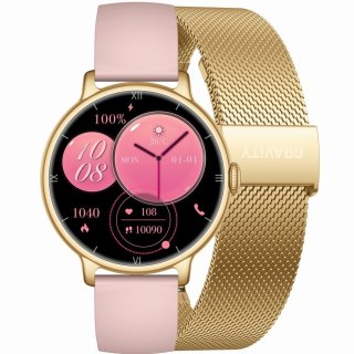 Smartwatch Gravity Złoty Pasek + Bransoleta GT33-1 Gravity