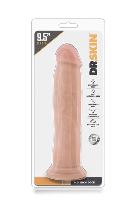 DR. SKIN 9.5INCH COCK VANILLA TONGA