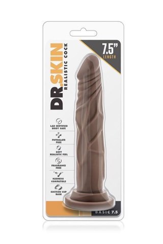 DR. SKIN REALISTIC COCK 7.5 CHOCOLATE TONGA
