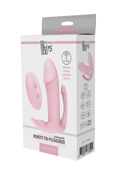 Wibrujący korek analny Vibes of Love z pilotem różowy Dream Toys
