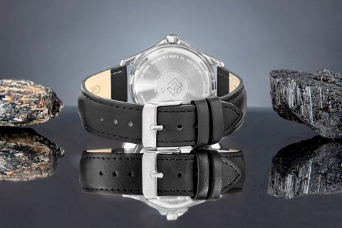 Zegarek Męski Giewont Elegance Sapphire Czarny GW5160-A2 Giewont
