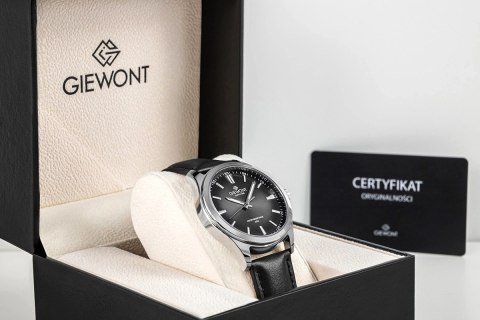Zegarek Męski Giewont Elegance Sapphire Czarny GW5160-A2 Giewont