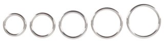 Bad Kitty Set of 5 Metal Rings ORION