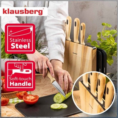 ZESTAW NOŻY I DESEK KUCHENNYCH W STOJAKU KLAUSBERG KB-9037 Klausberg
