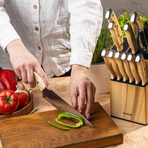 ZESTAW NOŻY KUCHENNYCH I DO STEKÓW W BLOKU KLAUSBERG KB-9038 Klausberg