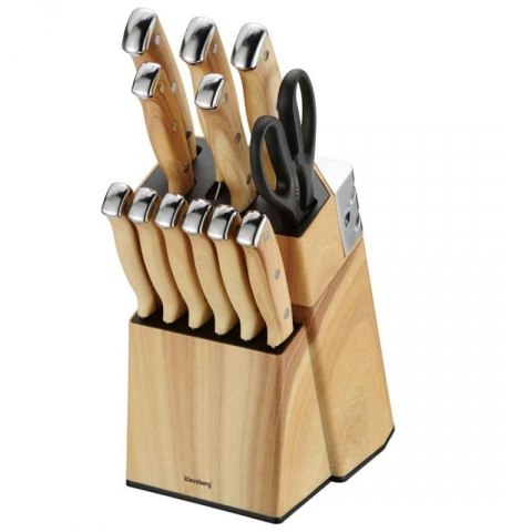 ZESTAW NOŻY KUCHENNYCH I DO STEKÓW W BLOKU KLAUSBERG KB-9038 Klausberg