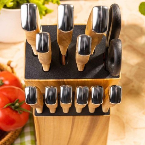 ZESTAW NOŻY KUCHENNYCH I DO STEKÓW W BLOKU KLAUSBERG KB-9038 Klausberg