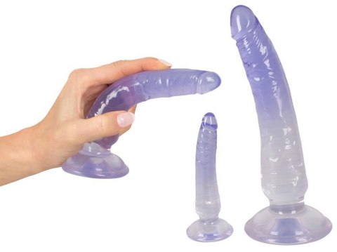 Zestaw dildo analnych Crystal 3 sztuki PVC Crystal