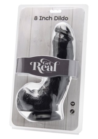Dildo 8 inch with Balls Black SCALA
