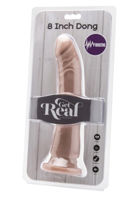 Dong 8 inch Vibrating Light skin tone SCALA