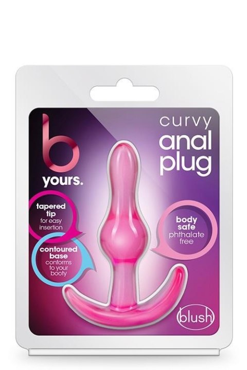 Korek analny B Yours Curvy różowy TPE Blush