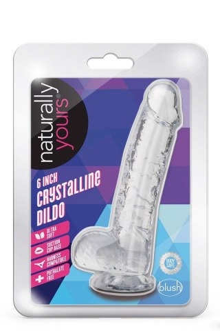 NATURALLY YOURS 6" CRYSTALLINE DILDO DIAMOND TONGA