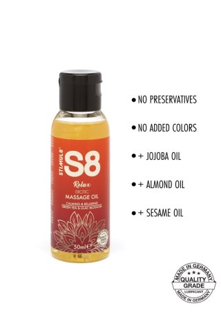 Olejek do masażu S8 Stimul8 Zielona Herbata i Kwiat Bzu 50 ml Stimul8 S8