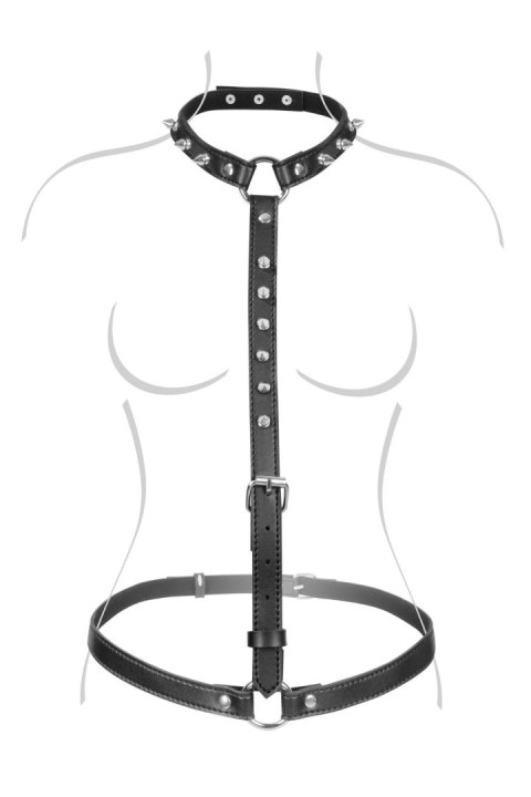 SEXY BUST HARNESS WITH SPIKES Comcorde - SAS EDITIONS CONCORDE