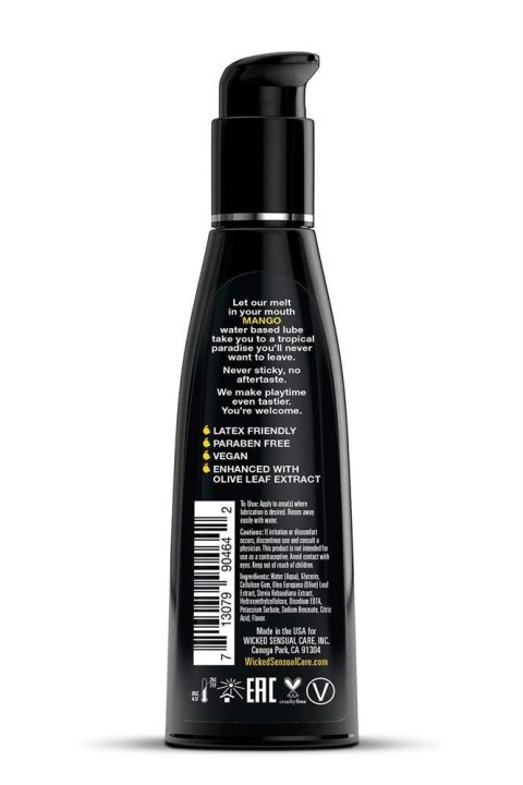 WICKED AQUA MANGO LUBE 120ML TONGA