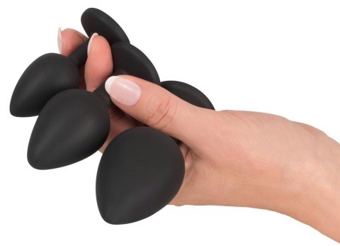Zestaw analny Black Velvets z prysznicem i trzema korkami Black Velvets