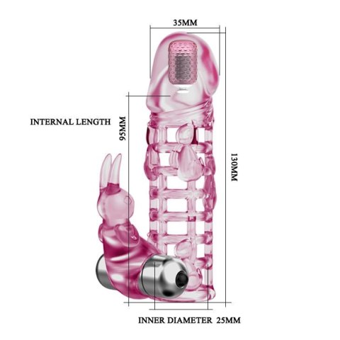 BAILE - ULTIMATE LOVE SLEEVE, Vibration 10 vibration functions Baile - Boys of Toys Sp. z. o.o. (dystrybutor)
