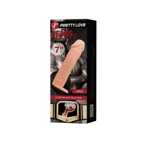 PRETTY LOVE - PENIS SLEEVE 7"" LARGE Baile - Boys of Toys Sp. z. o.o. (dystrybutor)