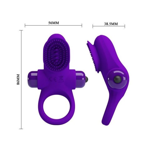 PRETTY LOVE - VIBRANT PENIS RING II Purple Baile - Boys of Toys Sp. z. o.o. (dystrybutor)