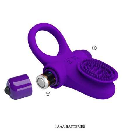 PRETTY LOVE - VIBRANT PENIS RING II Purple Baile - Boys of Toys Sp. z. o.o. (dystrybutor)