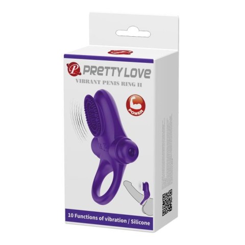 PRETTY LOVE - VIBRANT PENIS RING II Purple Baile - Boys of Toys Sp. z. o.o. (dystrybutor)