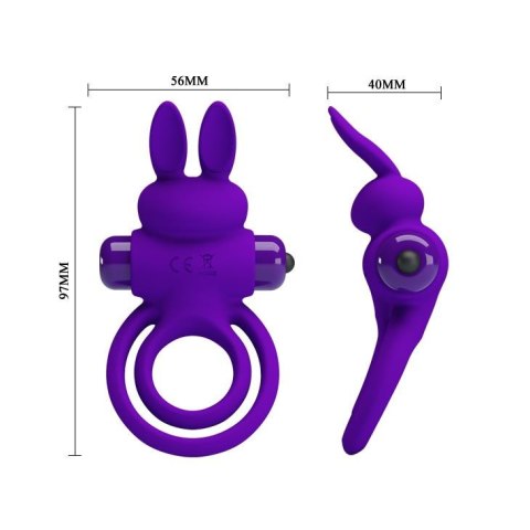 PRETTY LOVE - VIBRANT PENIS RING III 10 Functions Purple Baile - Boys of Toys Sp. z. o.o. (dystrybutor)