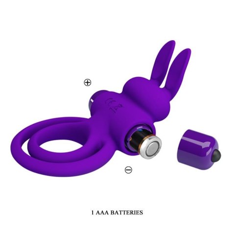 PRETTY LOVE - VIBRANT PENIS RING III 10 Functions Purple Baile - Boys of Toys Sp. z. o.o. (dystrybutor)