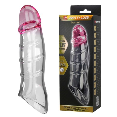 Pretty Love Penis Sleeve - Damell Clear Pink Baile - Boys of Toys Sp. z. o.o. (dystrybutor)
