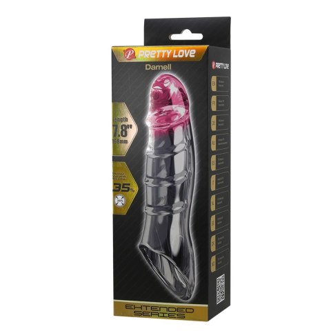 Pretty Love Penis Sleeve - Damell Clear Pink Baile - Boys of Toys Sp. z. o.o. (dystrybutor)
