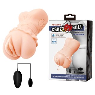 CRAZY BULL - Realistic Vagina Masturbator, Vibration Water lubricant, 3 AAA batteries Baile - Boys of Toys Sp. z. o.o. (dystrybutor)