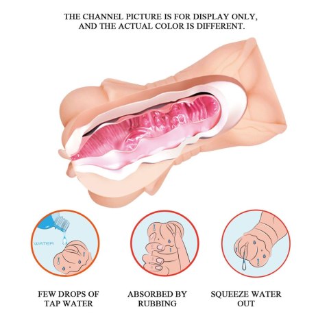 CRAZY BULL - Realistic Vagina Masturbator, Vibration Water lubricant, 3 AAA batteries Baile - Boys of Toys Sp. z. o.o. (dystrybutor)